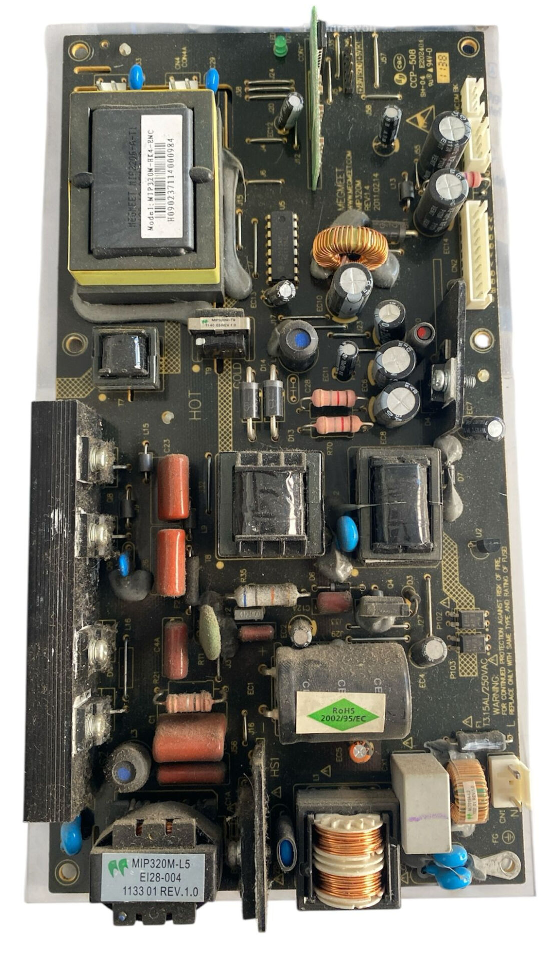 Sanyo MIP320M-HK4-EMC TV Besleme Kartı Megmeet MIP320M Orijinal Power Board