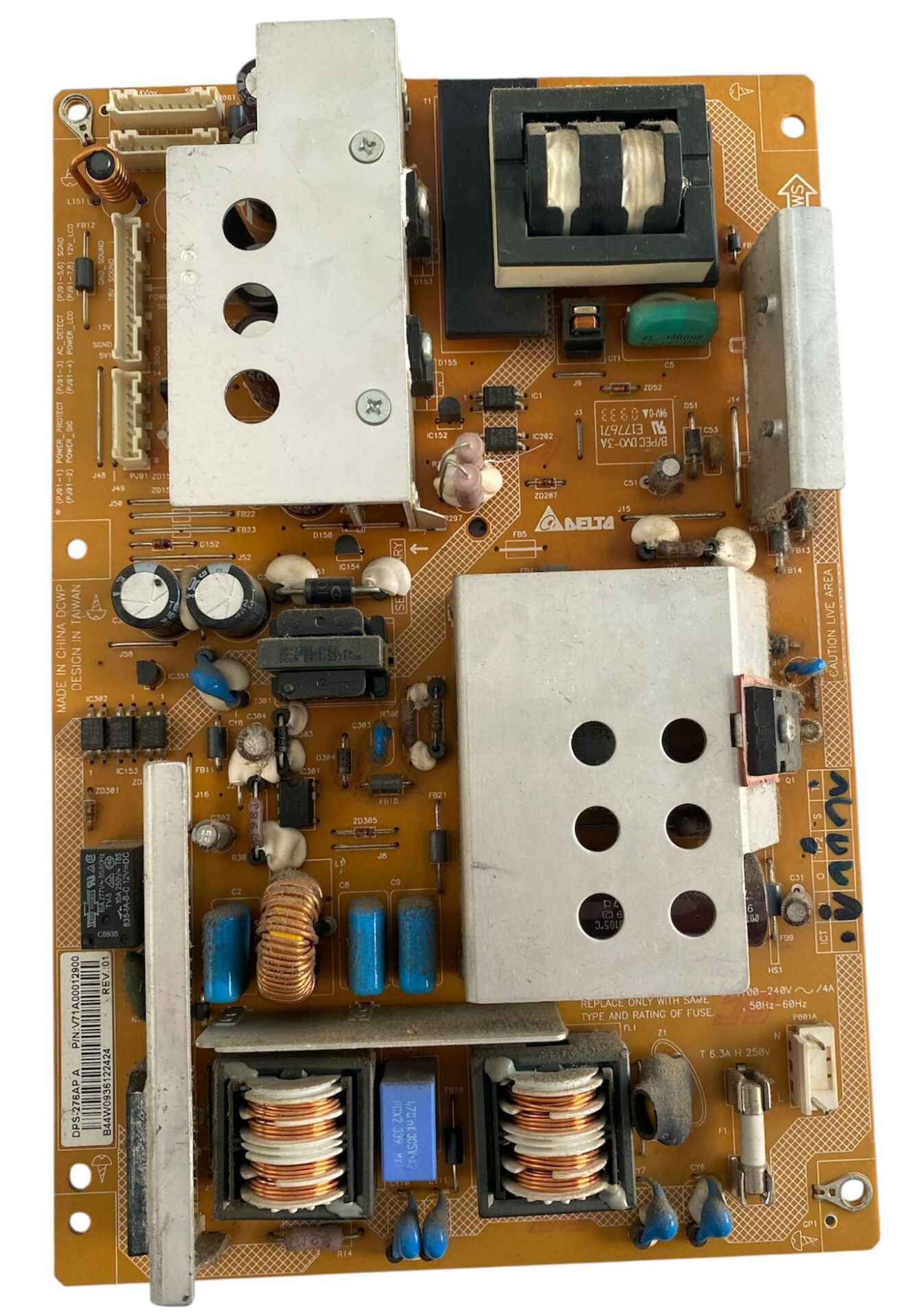 Toshiba 40LV685DG TV Besleme Kartı DPS-276AP A Delta Power Board