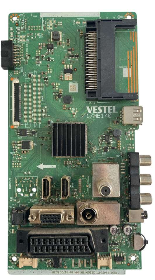 Vestel 17MB140 Anakart 23473471 Hi-Level 43HL560 Orijinal Main Board