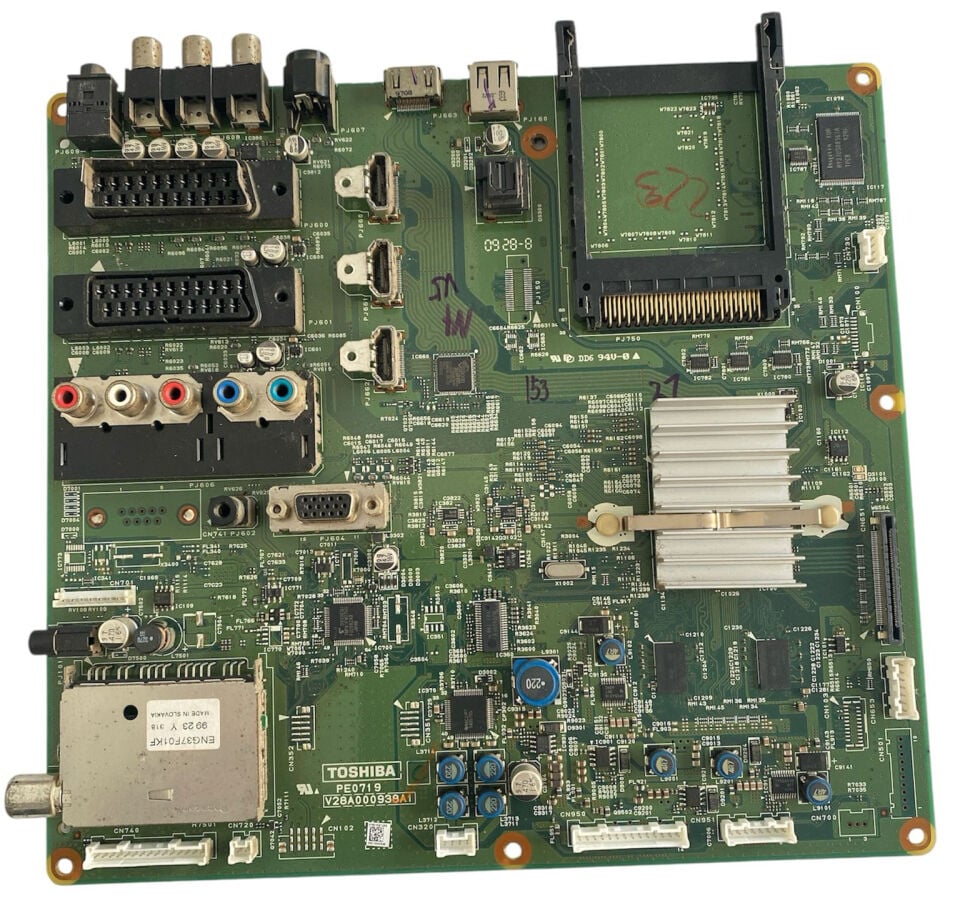 Toshiba 40LV685DG TV Anakart PE0719 V28A000938A1 Orijinal Main Board