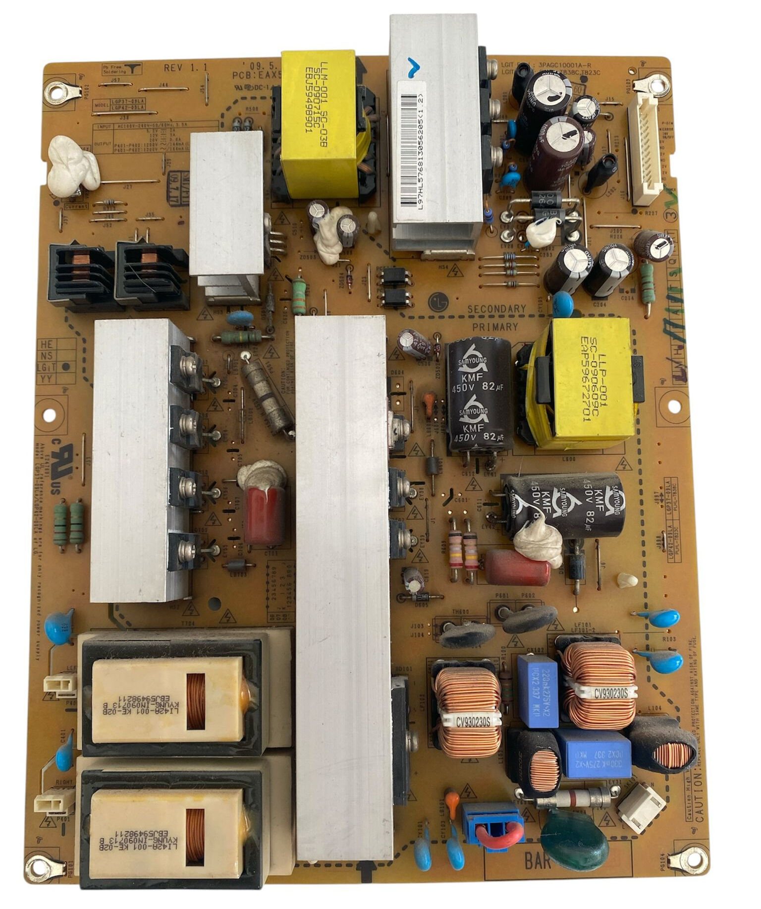 LG EAX55357705/4 TV Besleme Kartı LGP32-09LA Orijinal Power Supply
