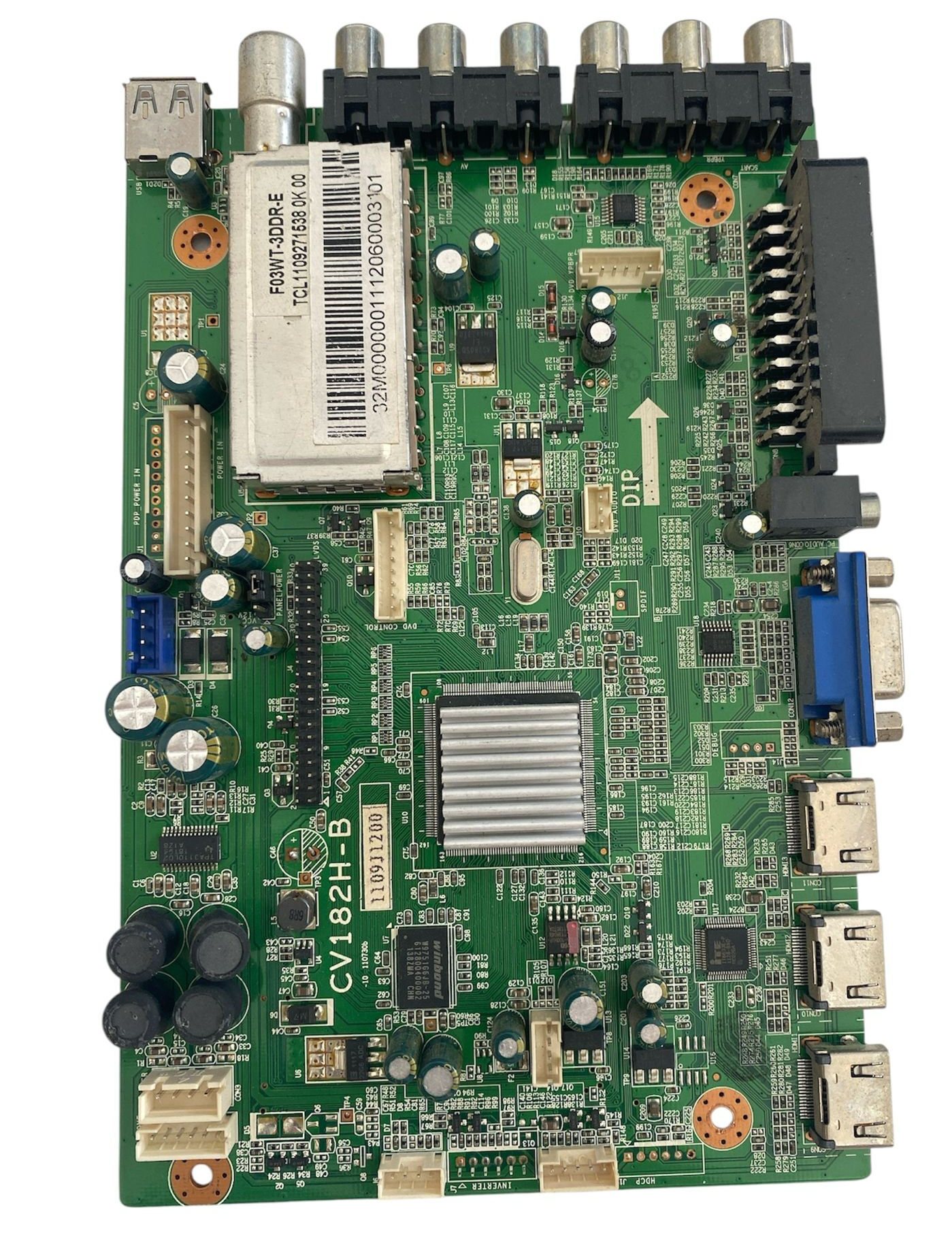 Sanyo CV182H-B TV Anakart F03WT-3DDR-E 110911200 Orijinal Main Board