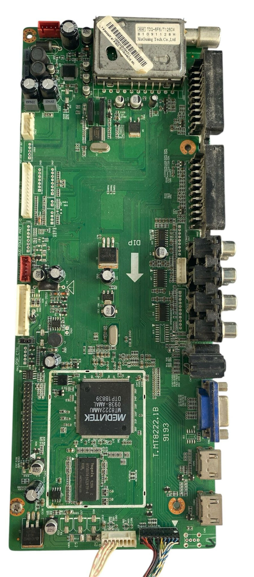 T.MT8222.1B 9193 Anakart SN032LM8-T1F MediaTek Orijinal Main Board