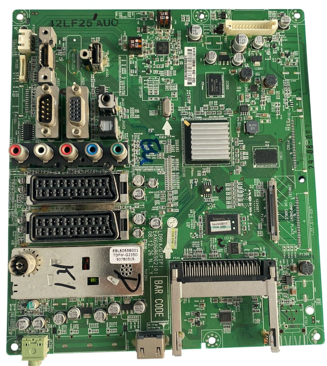 LG 42LF2500 TV Anakart EAX60686902 (0) LD91A/G Orijinal Main Board