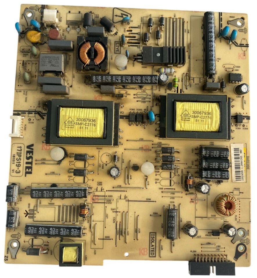 Vestel 17IPS19-3 TV Besleme Kartı 23024395 Orijinal Power Supply Board