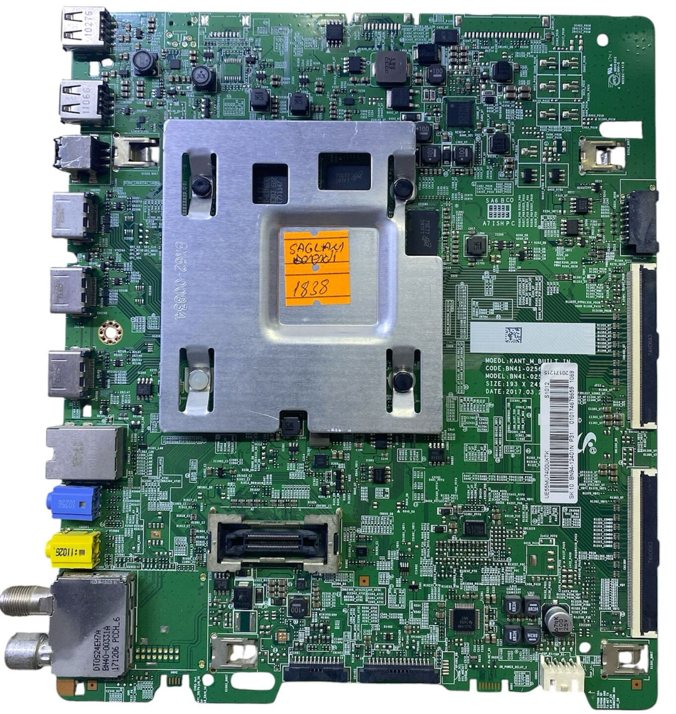 Samsung UE55MU7400UXTK Anakart BN94-12401N BN41-02568 Orijinal Main Board