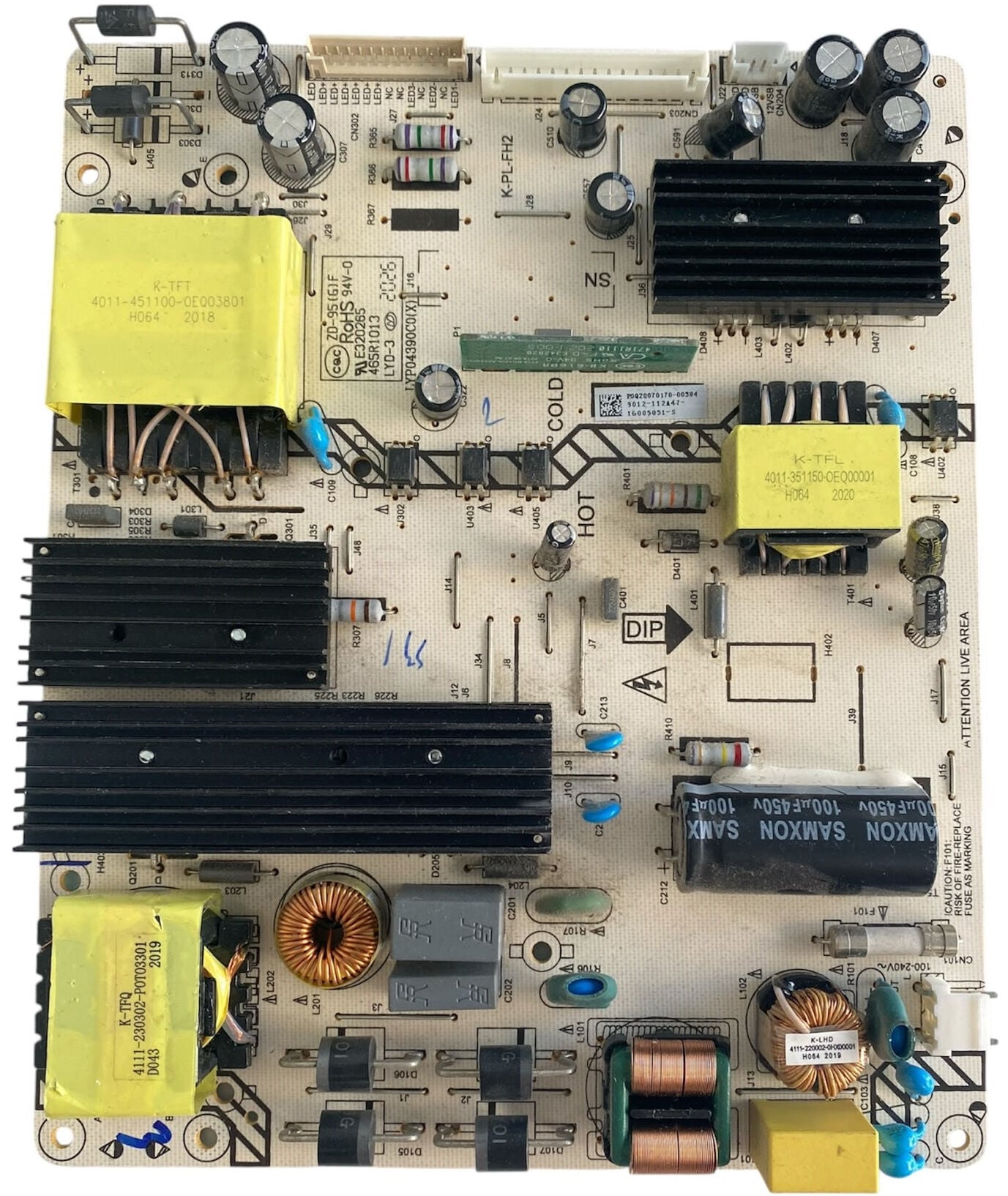 Dijitsu 55DS7700 Besleme Kartı K-PL-FH2 Orijinal Power Board