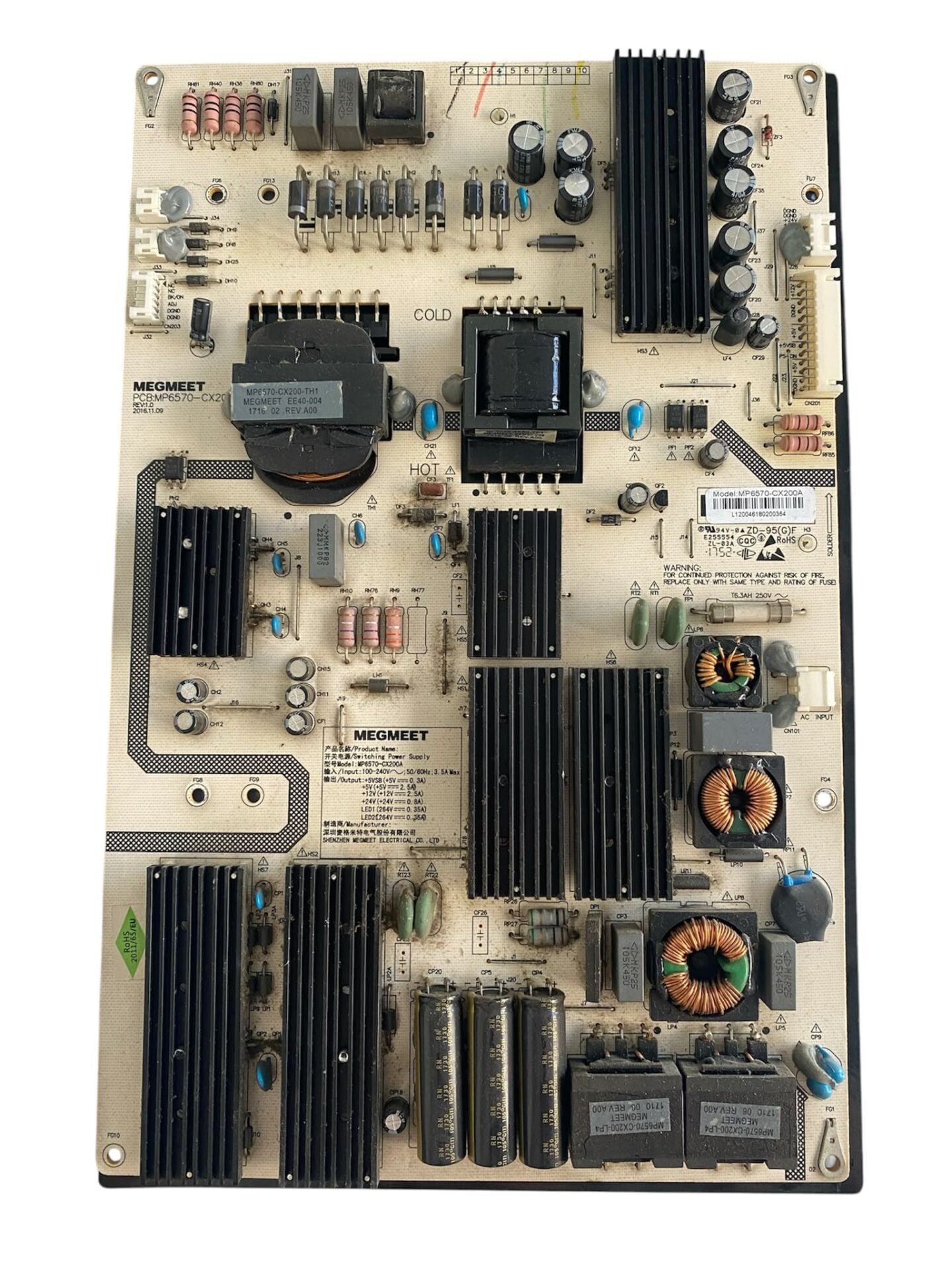 Sunny SN65LEDE88 Axen AX65LEDE88 Besleme Kartı MP6570-CX200A Orijinal Power Board