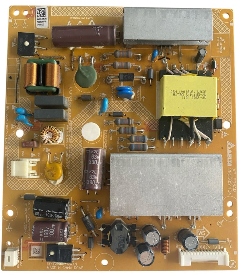 Beko B49L 8900 5A Besleme Kartı Delta AP-P96AM 2955051104 Orijinal Power Supply