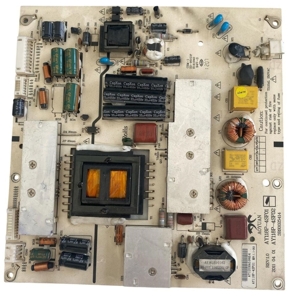 Sunny Aoyuan AY118P-4SF01 Besleme Kartı AY118P-4SF02 3BS0025414 Power Board