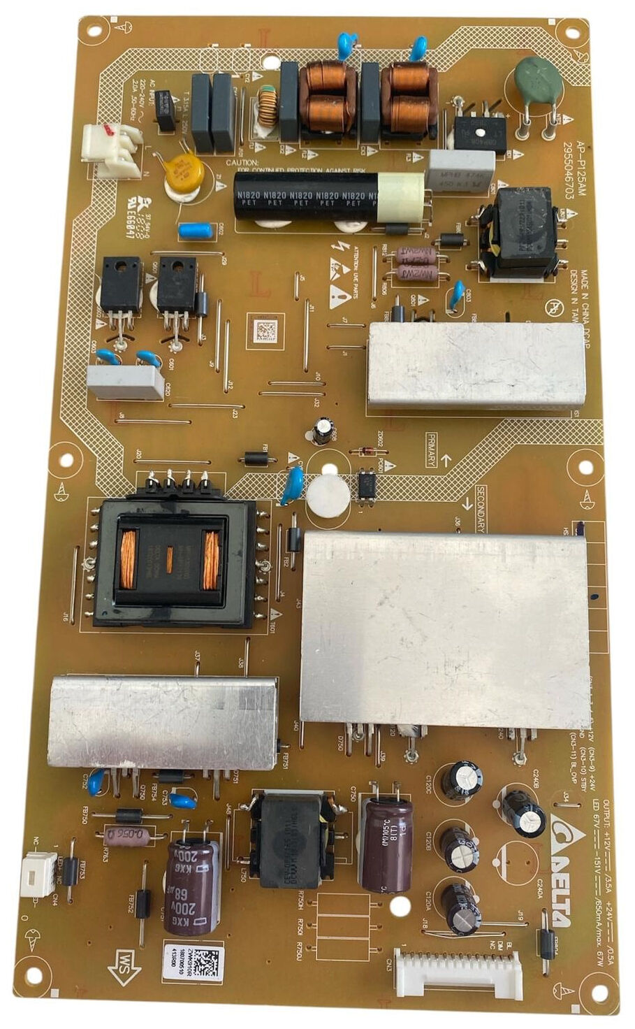 Arçelik Beko Grundig Besleme Kartı Delta AP-P125AM 2955046703 Power Board