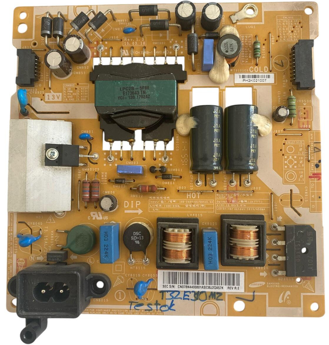 Samsung BN44-00801A Besleme Kartı L32SF_FSM Orijinal Power Supply