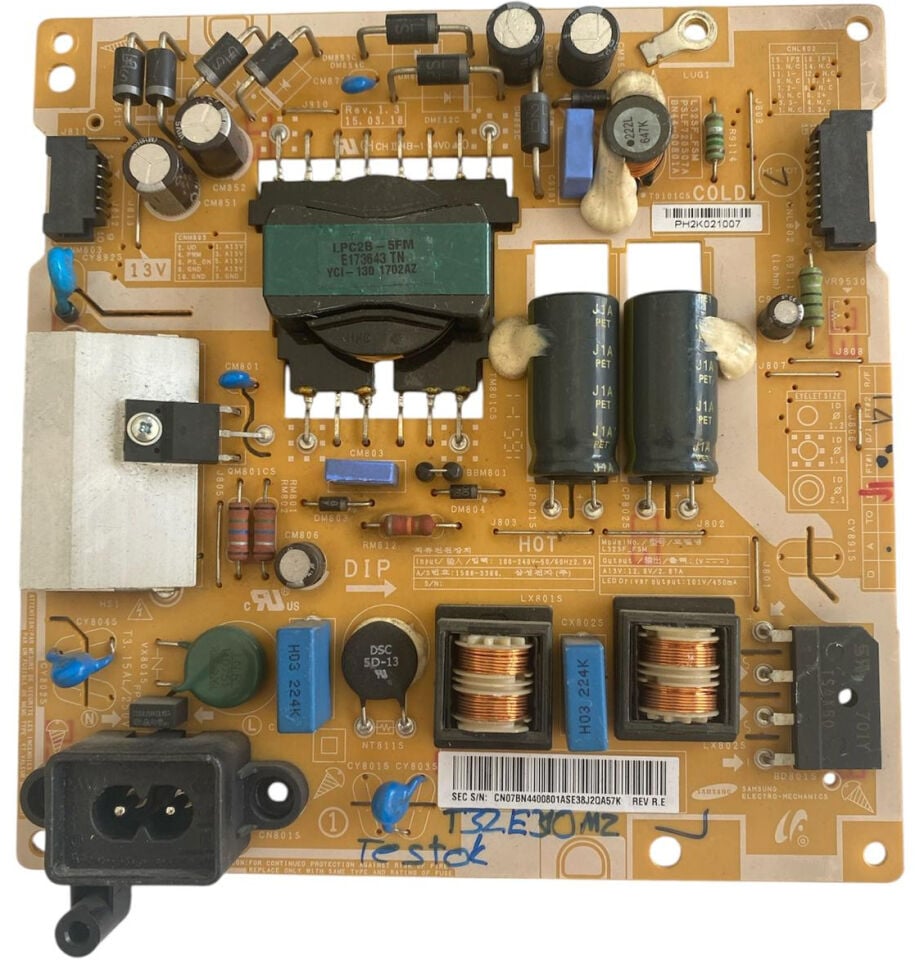 Samsung BN44-00801A Besleme Kartı L32SF_FSM Orijinal Power Supply