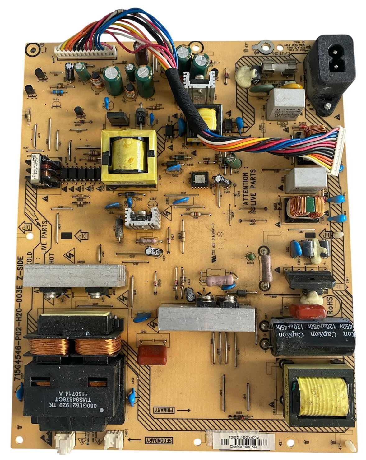 Philips 42'' Besleme Kartı 715G4546-P02-H20-003E Orijinal Power Supply