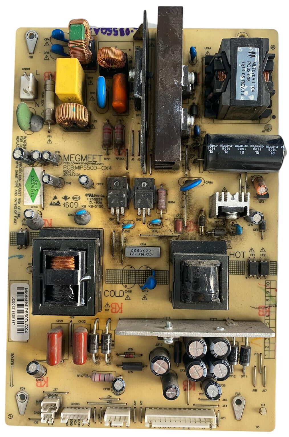 Megmeet MIP550D-CX4 Besleme Kartı Orijinal Vestel Regal TV Power Supply