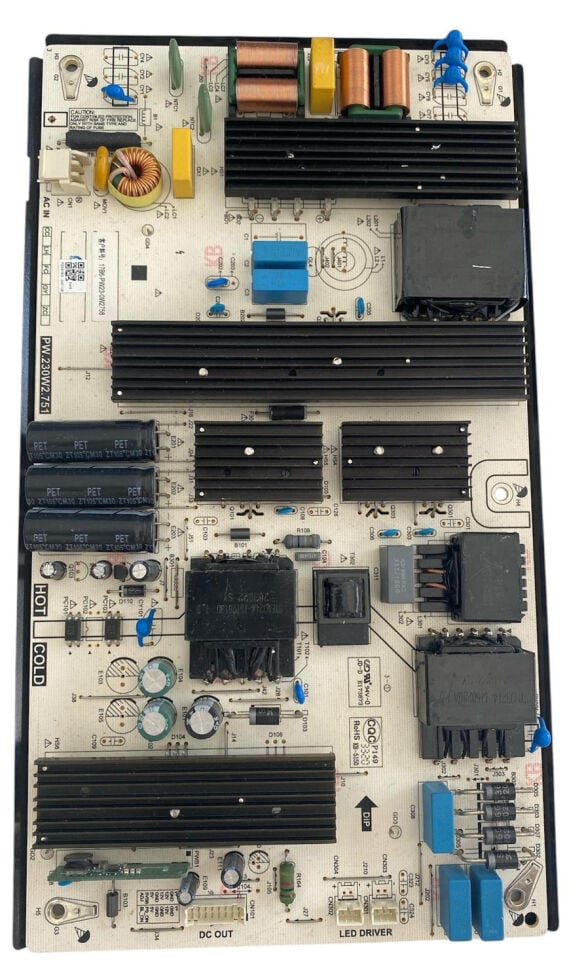 Sunny 65'' Besleme Kartı PW.230W2.751 Orijinal Axen TV Power Board