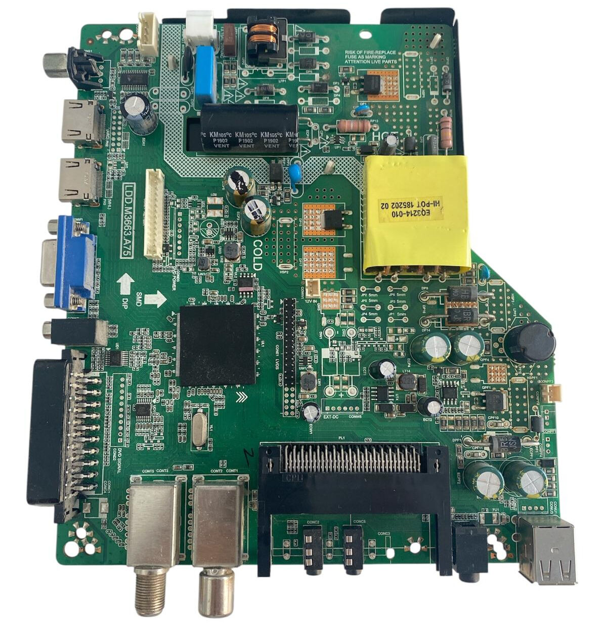 Yumatu 39 İnç TV Anakart - 43 Beslemeli Led Sürücülü Combo Kart