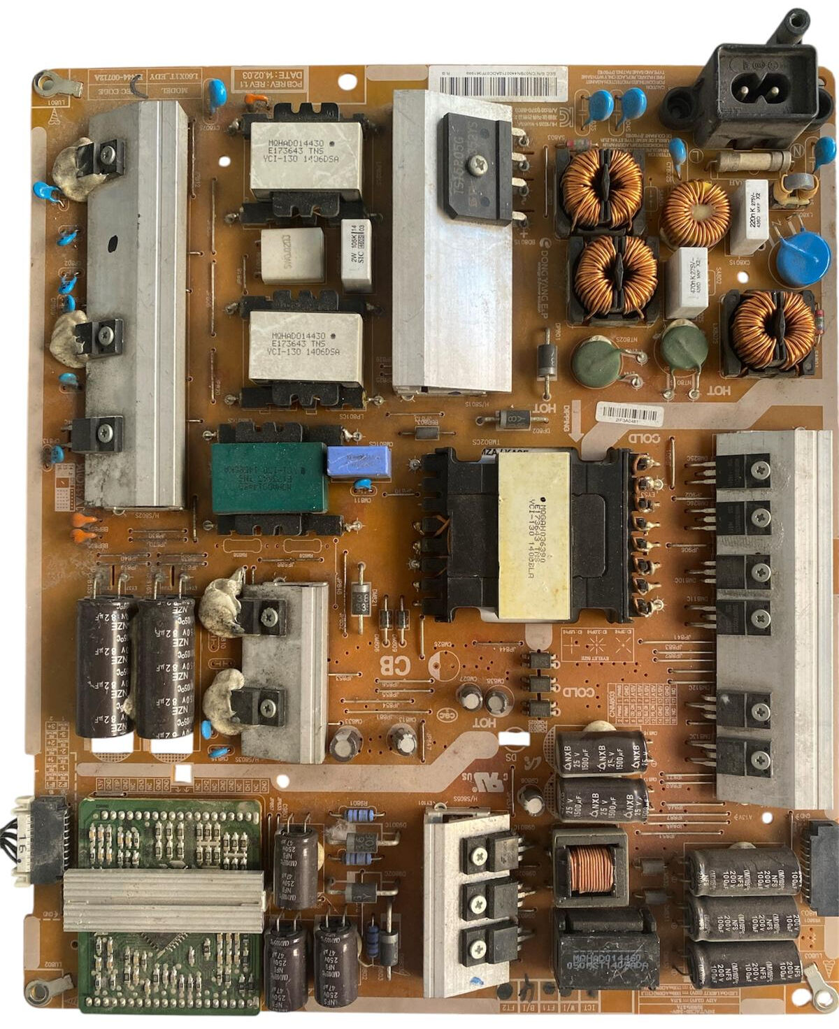 Samsung 60'' Power Supply BN44-00712A Orijinal L60X1T_EDY Besleme Kartı