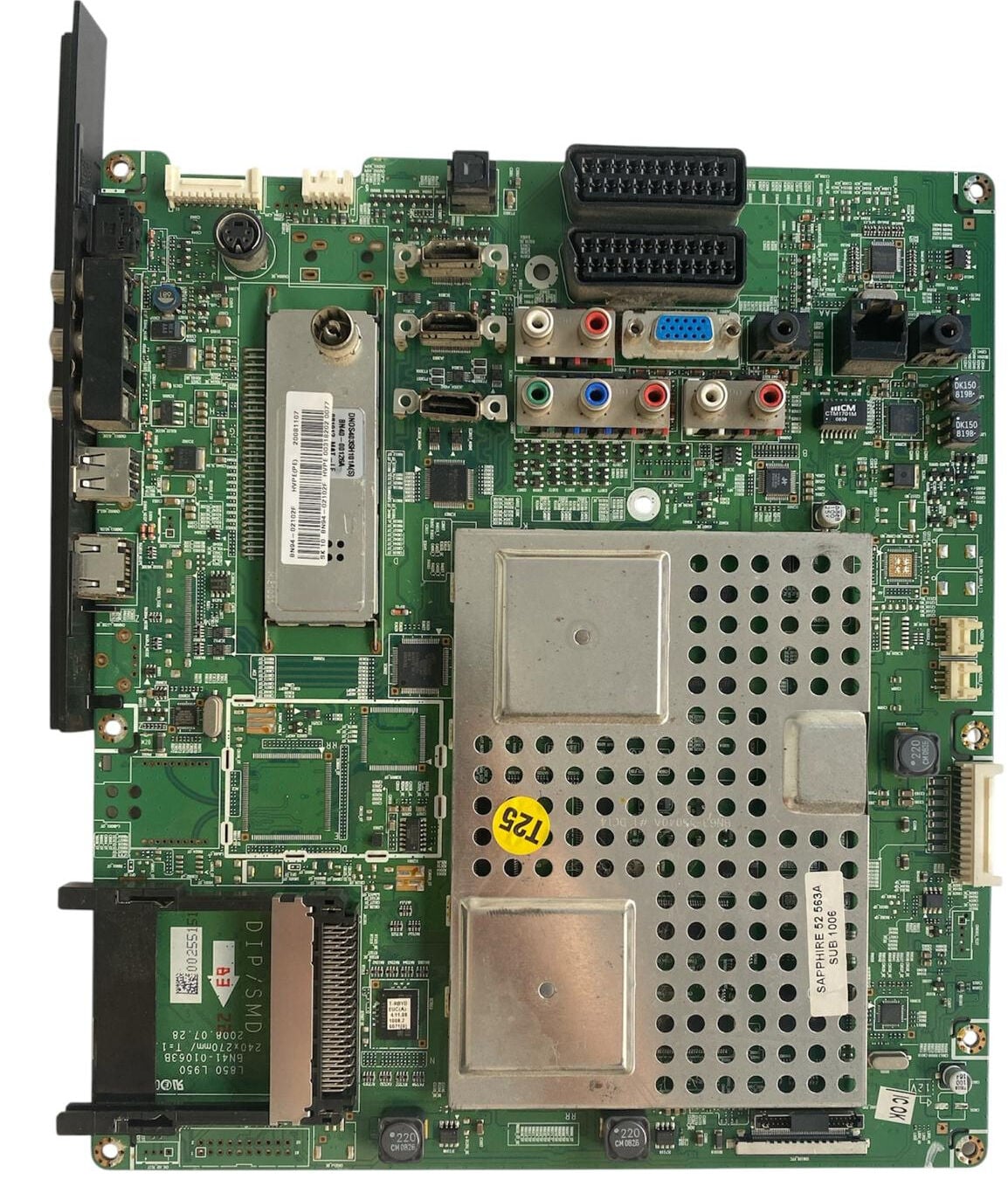 Samsung BN94-02102F Ana Kart Orijinal BN41-01063B Sapphire LCD TV Mainboard