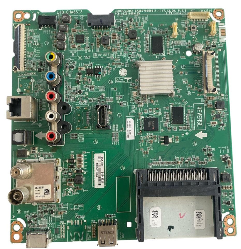 LG LJ8 / LK Serisi TV Anakart (Mainboard) - EAX67703503(1.1) LD84H/LD84K