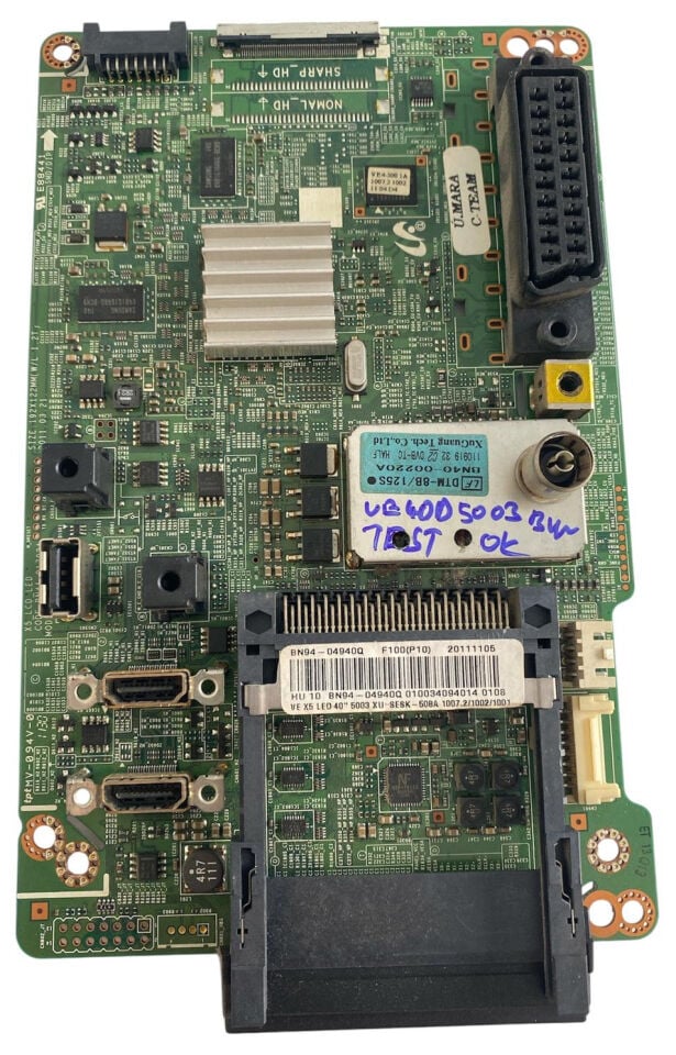 Samsung UE40D5003 Smart LED TV Anakart (Mainboard) - BN41-01702A BN94-04940Q