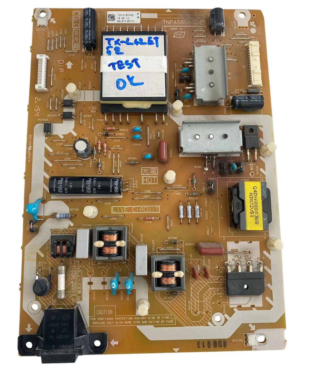 Panasonic TX-L42ET5E TV Güç Besleme Kartı (Power Supply) - TNPA5608 2 P Orijinal