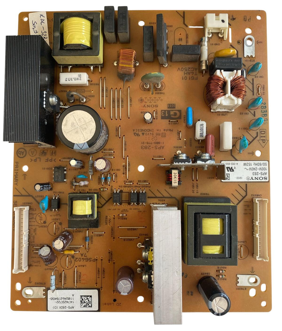 Sony KDL-32BX320 Güç Besleme Kartı (Power Supply) - APS-283 1-883-775-21 Orijinal
