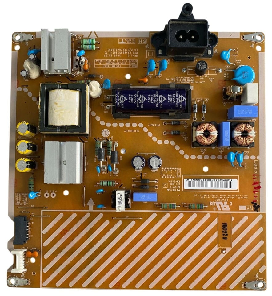 LG EAX66851401 (1.7) Besleme Kartı LGP43DSI-16CH1 Orijinal LED TV Power Board