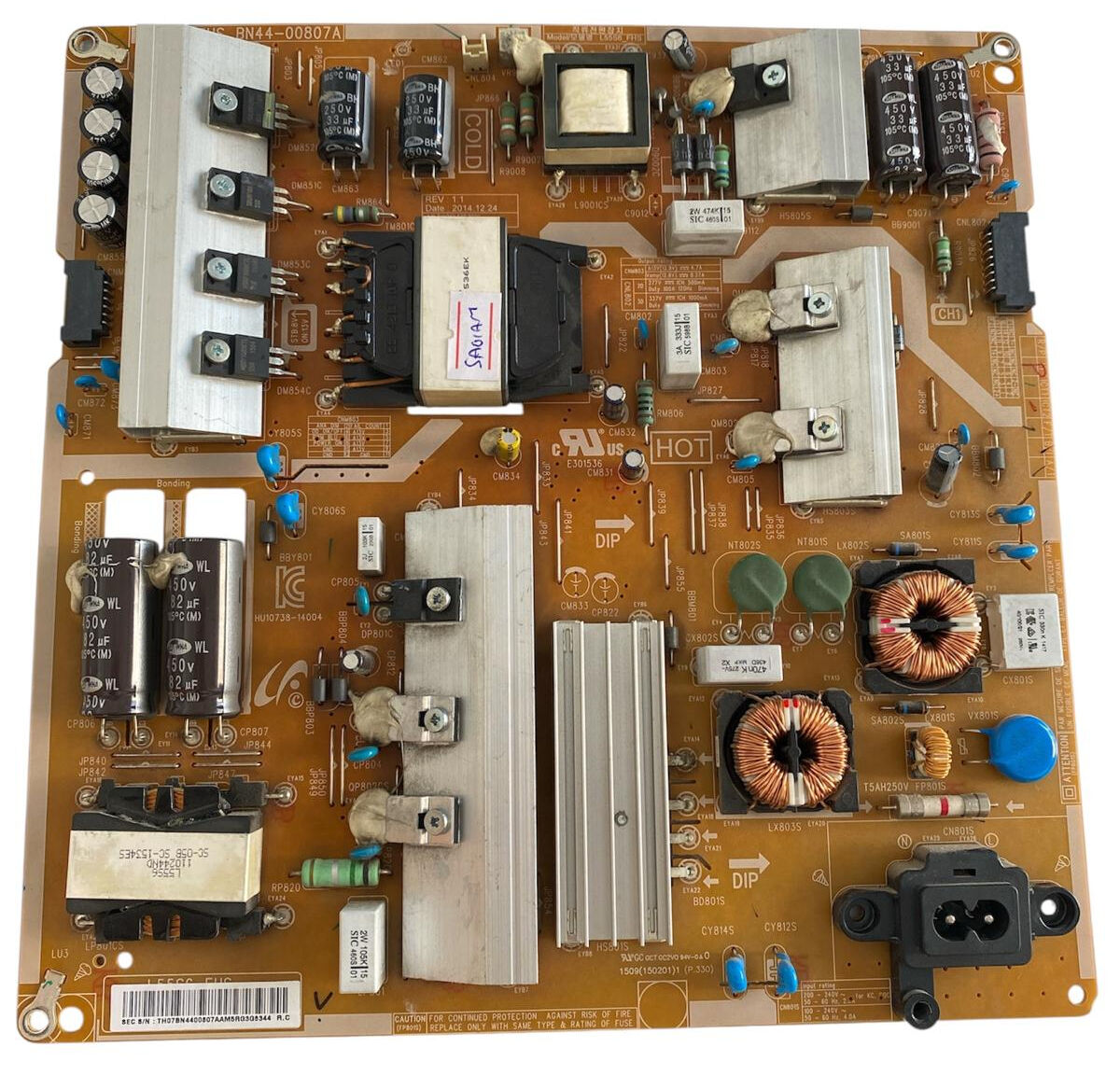 Samsung UE55JU6570UXTK TV Güç Besleme Kartı (Power Supply) - BN44-00807A Orijinal
