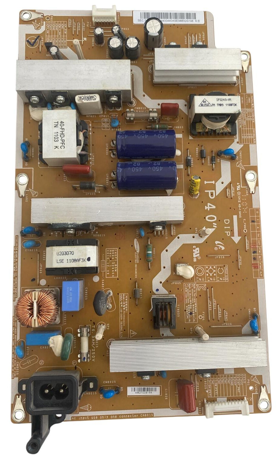 Samsung UE40D5000 TV Güç Besleme Kartı (Power Supply) - BN44-00440A I40F1_BSM Orijinal