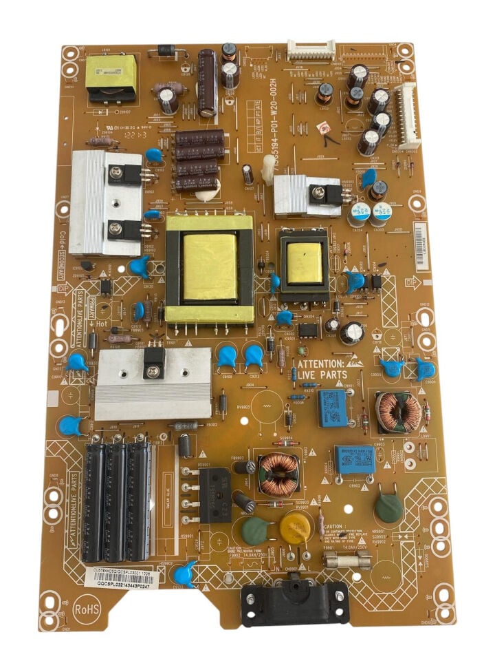 Philips 32PFL3807H/12 TV Güç Besleme Kartı (Power Supply) - 715G5194-P01-W20-002H Orijinal
