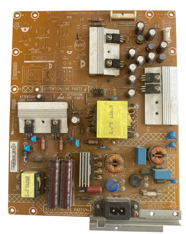 Philips 715G6661-P01-000-002H Besleme Kartı Orijinal TPV LED TV Power Board