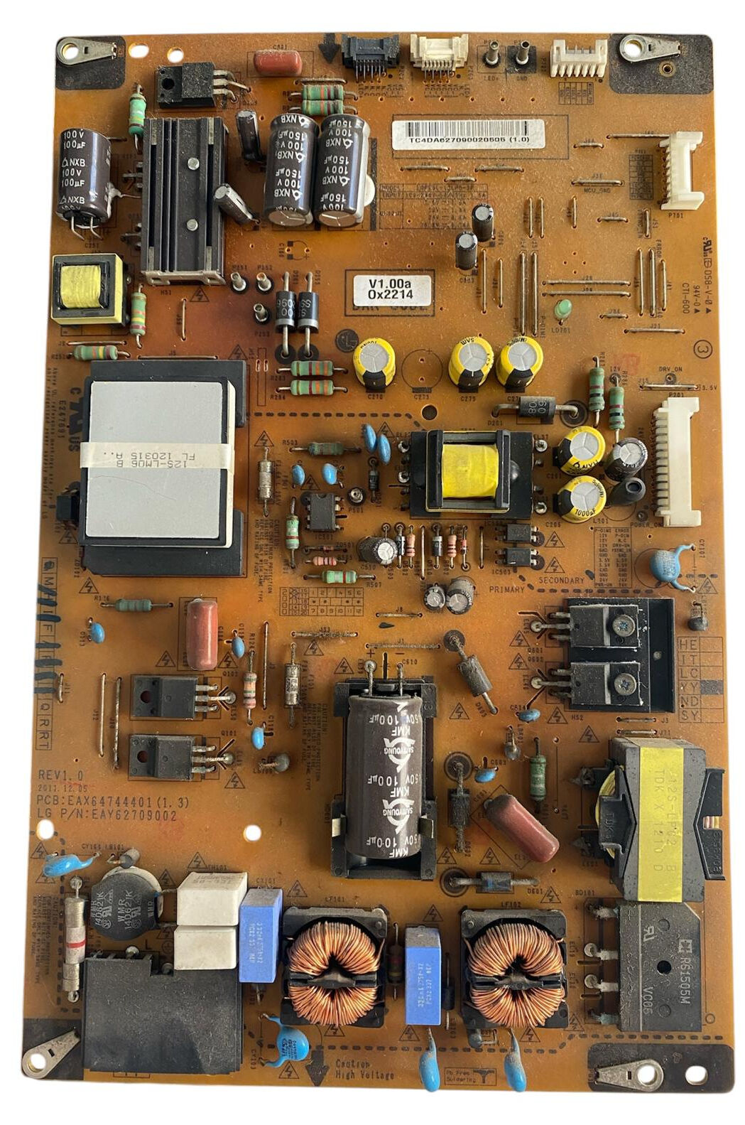 LG EAX64744401 (1.3) Besleme Kartı Orijinal EAY62709002 LGP32-12P Power Supply
