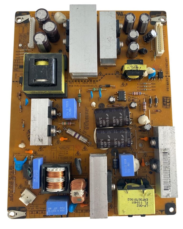 LG 32LD350 TV Güç Besleme Kartı (Power Supply) - EAX63985401/5 EAY62308801 LGP32-11P Orijinal