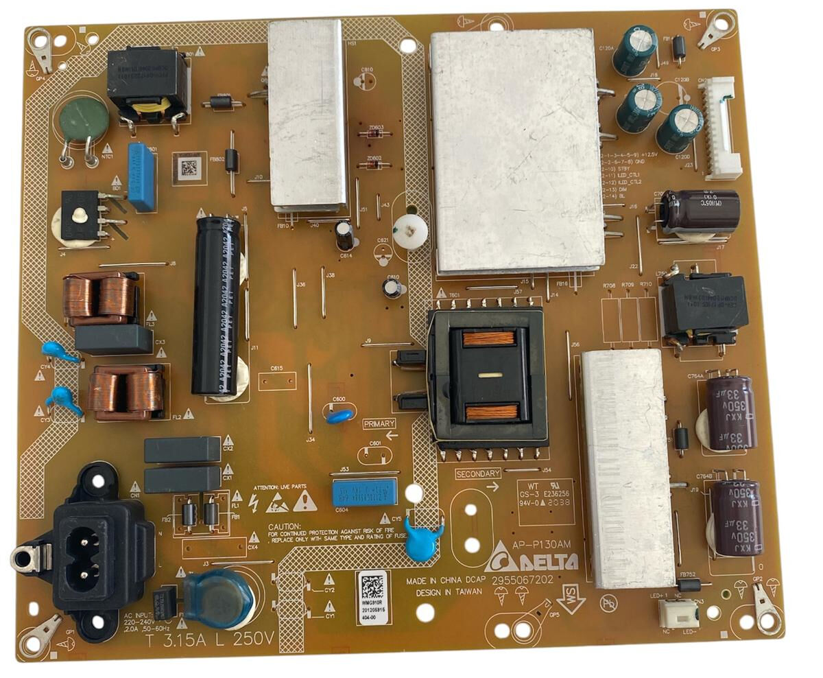 Beko B55 B 880 B TV Güç Besleme Kartı (Power Supply) - Delta AP-P130AM 2955067202 WMG910R Orijinal