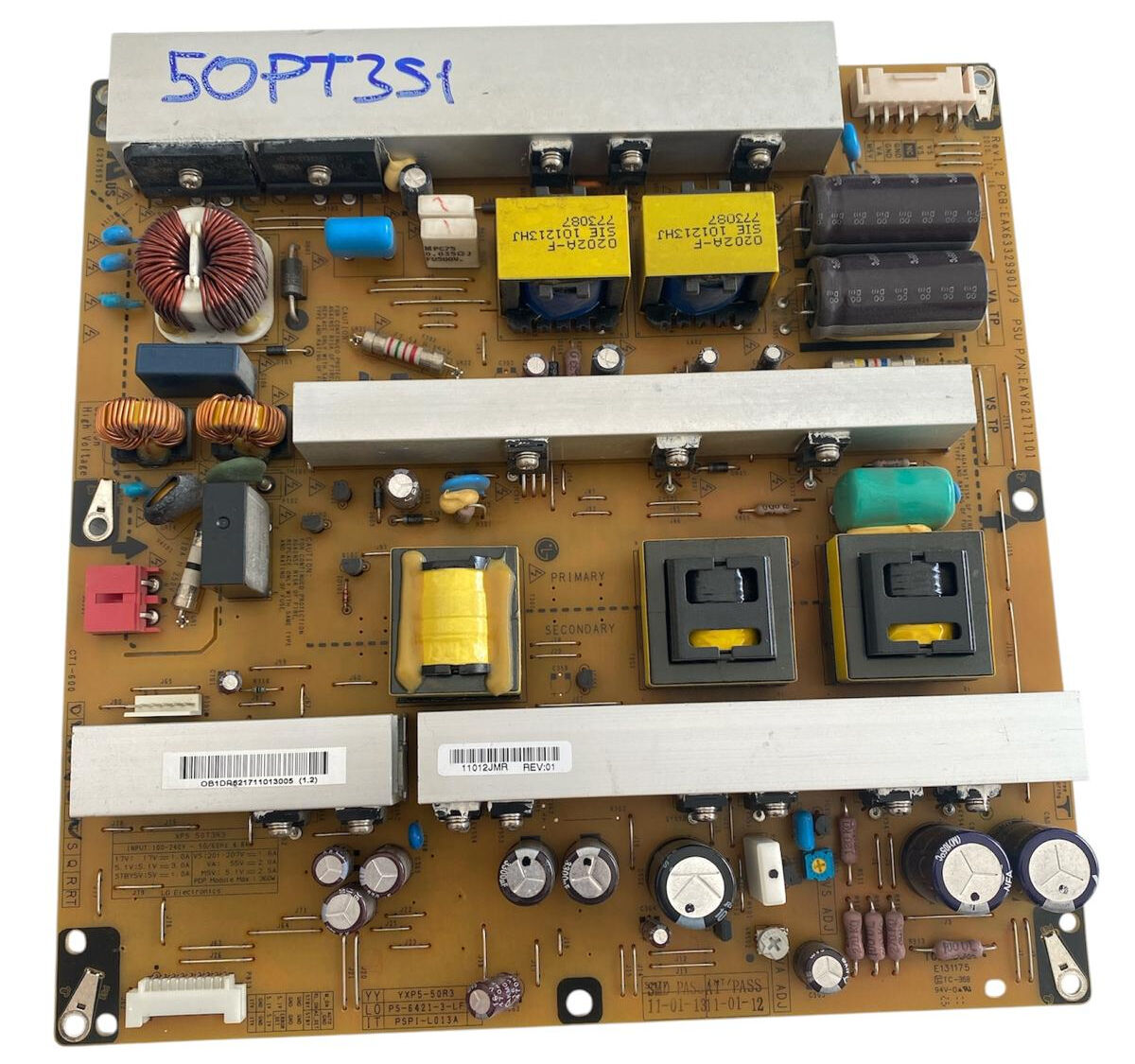 LG 50PT351 Plasma TV Güç Besleme Kartı (Power Supply) - EAX63329901/9 EAY62171101 Orijinal