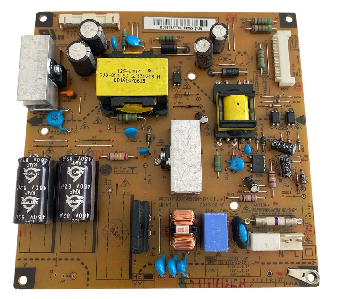 LG 32LS3400-ZC TV Güç Besleme Kartı (Power Supply) - EAX64560501 (1.7) LGP32F-12P Orijinal