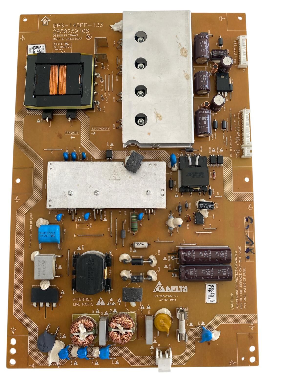 Arçelik A32-LEG-5B TV Güç Besleme Kartı (Power Supply) - Delta DPS-145PP-133 2950259108 Orijinal