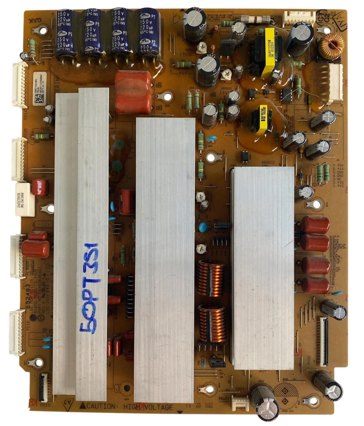 LG 50PT351 Y-SUS Kartı Orijinal EBR71736801 EAX62846401 Y-Sustain Board