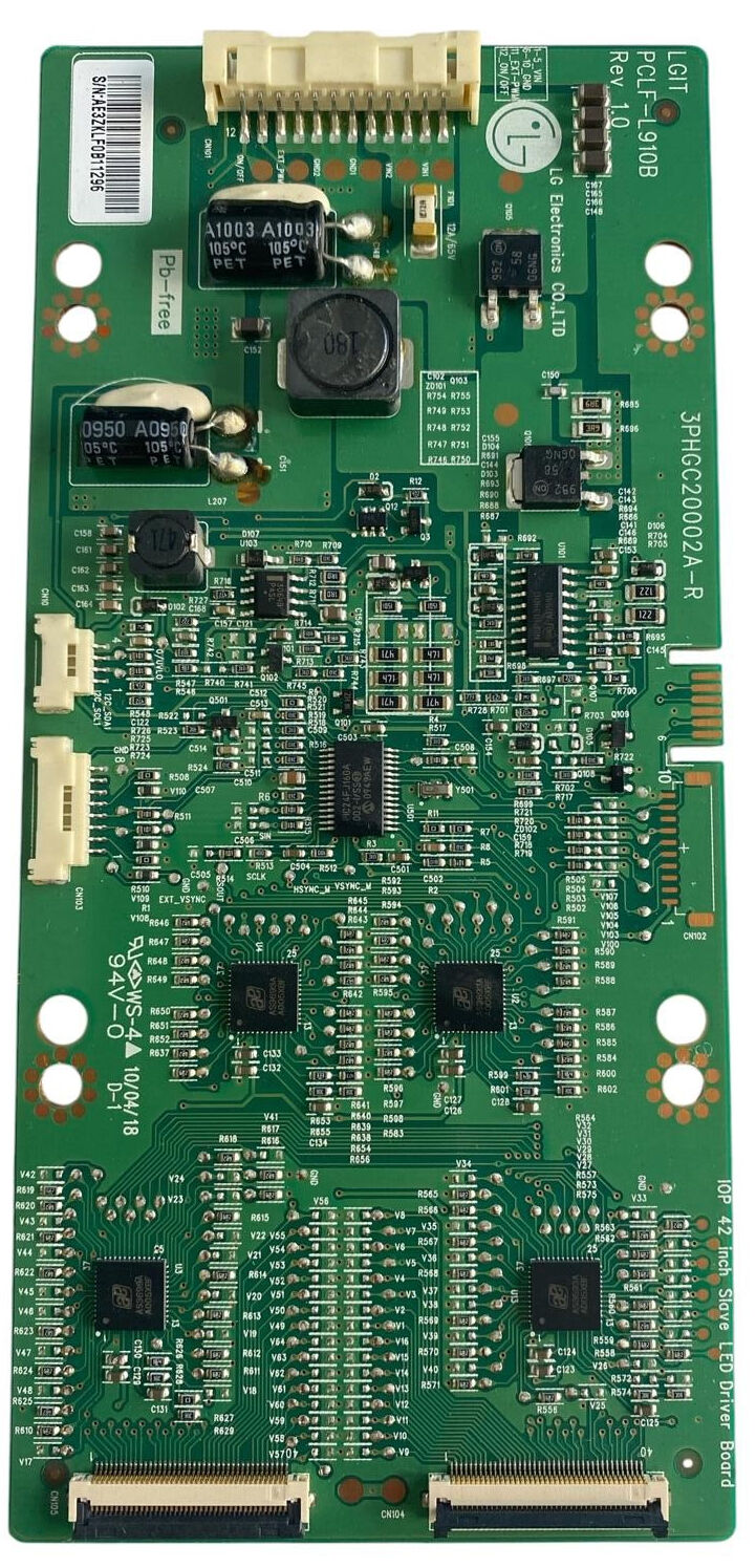 LG 3PHGC20002A-R LED Sürücü Kartı Orijinal PCLF-L910B Rev 1.0 42 inç Slave LED Driver Board