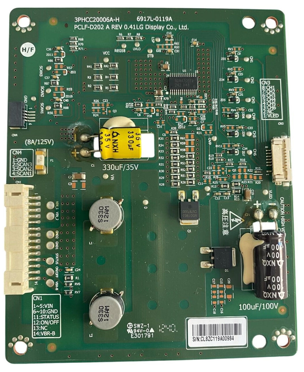 LG 6917L-0119A LED Sürücü Kartı Orijinal 3PHCC20006A-H PCLF-D202 A 42 inç LED Driver Board