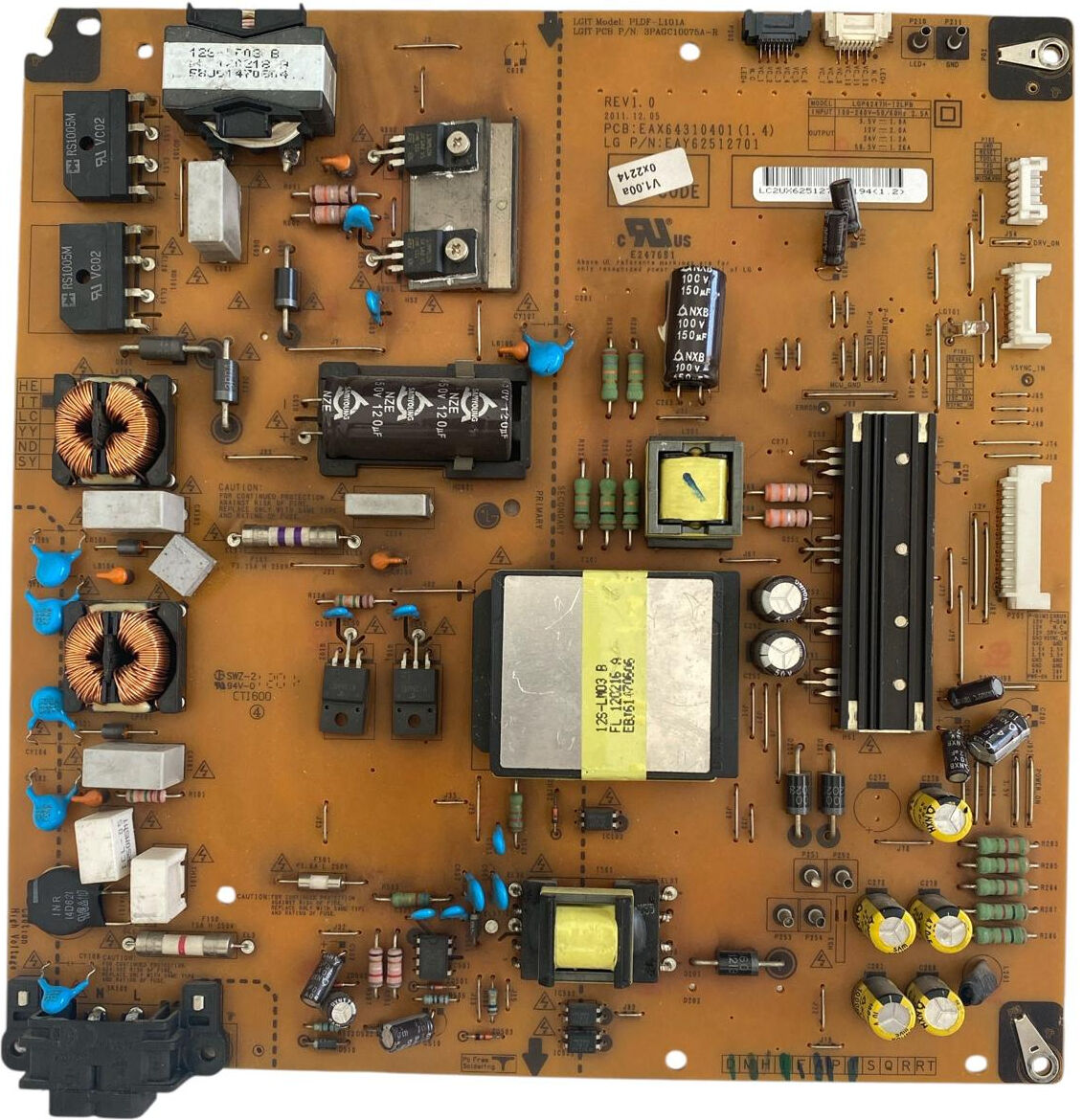 LG EAX64310401 1.4 Besleme Kartı Orijinal EAY62512701 LGP4247H-12LPB PLDF-L101A 42 inç Power Board