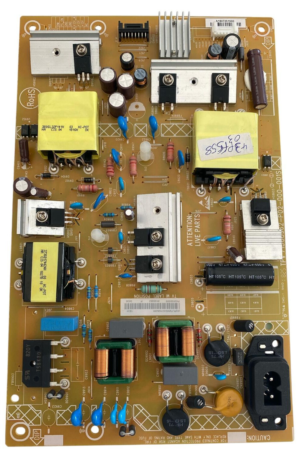 Philips 43PFS5803/62 TV Güç Besleme Kartı (Power Supply) - 715G8962-P02-000-001S PLTVHQ331XADH Orijinal
