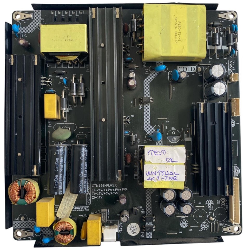 Winstar CTN168-PLV1.0 Besleme Kartı Orijinal WN55UAL 402-TNR Sunny Axen Hi-Level 50 55 inç Power Board
