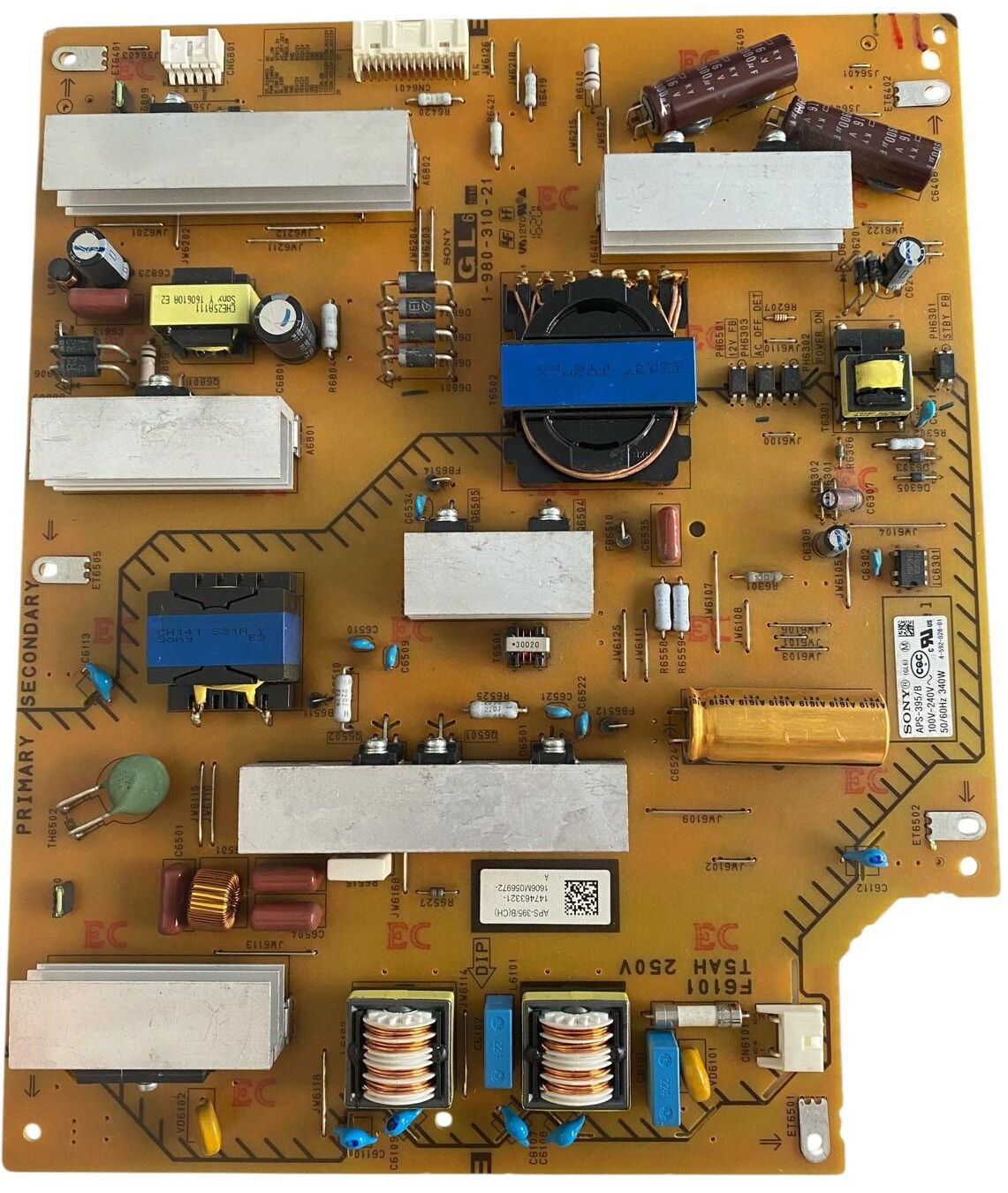 Sony 1-980-310-21 Besleme Kartı Orijinal APS-395/B 1-474-633-21 KD-65XD8505 KD-65XD8577 65 75 inç Power Board