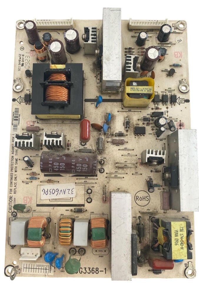 Toshiba 32AV605PG TV Güç Besleme Kartı (Power Supply) - 715G3368-1 ADTV82418AC8 Orijinal