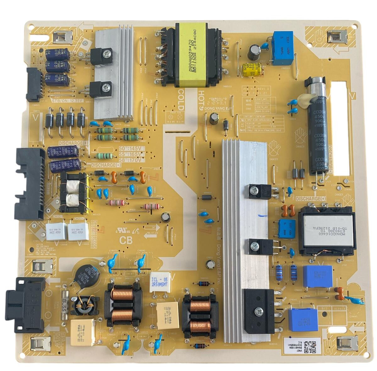 Samsung TV Güç Besleme Kartı (Power Supply) - BN44-01100A L55S6T_ADY QE50Q60A QE50AU7000 QE55Q60A Orijinal