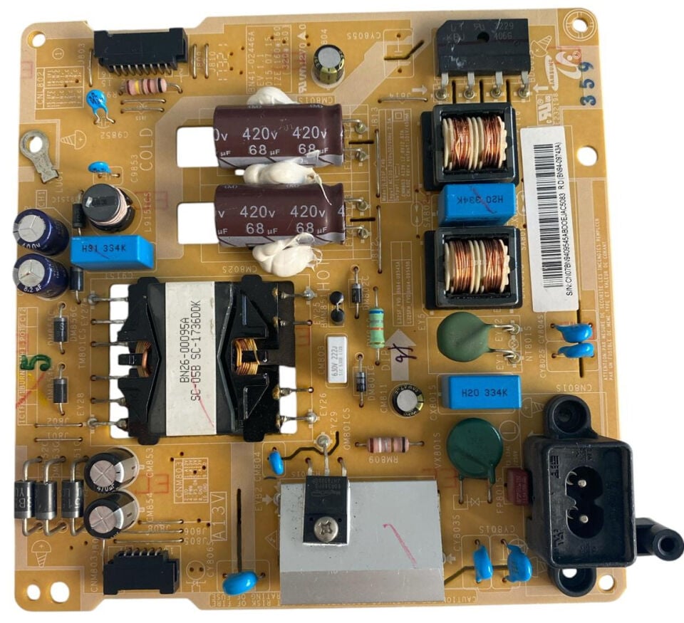 Samsung BN44-00851A Besleme Kartı Orijinal BN41-02446A L32SF_FVD UE32J5200 UE32J4500 32 inç Power Board