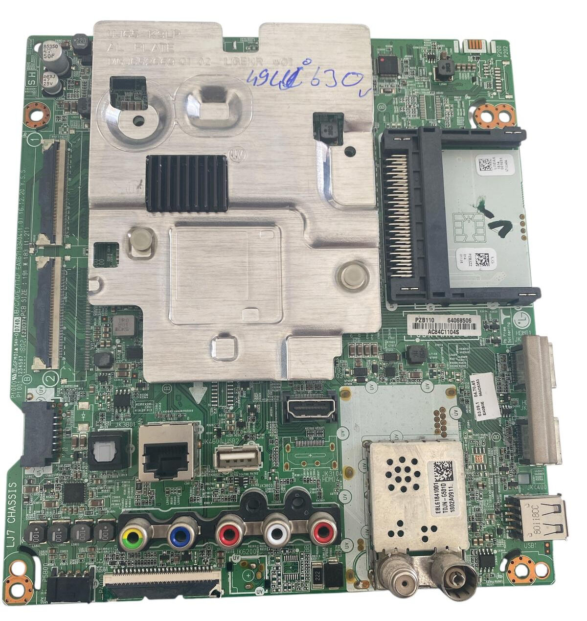 LG 49UJ630V TV Anakart (Mainboard) - EAX67133404(1.0) EBL61841001 LJ7 CHASSIS Orijinal