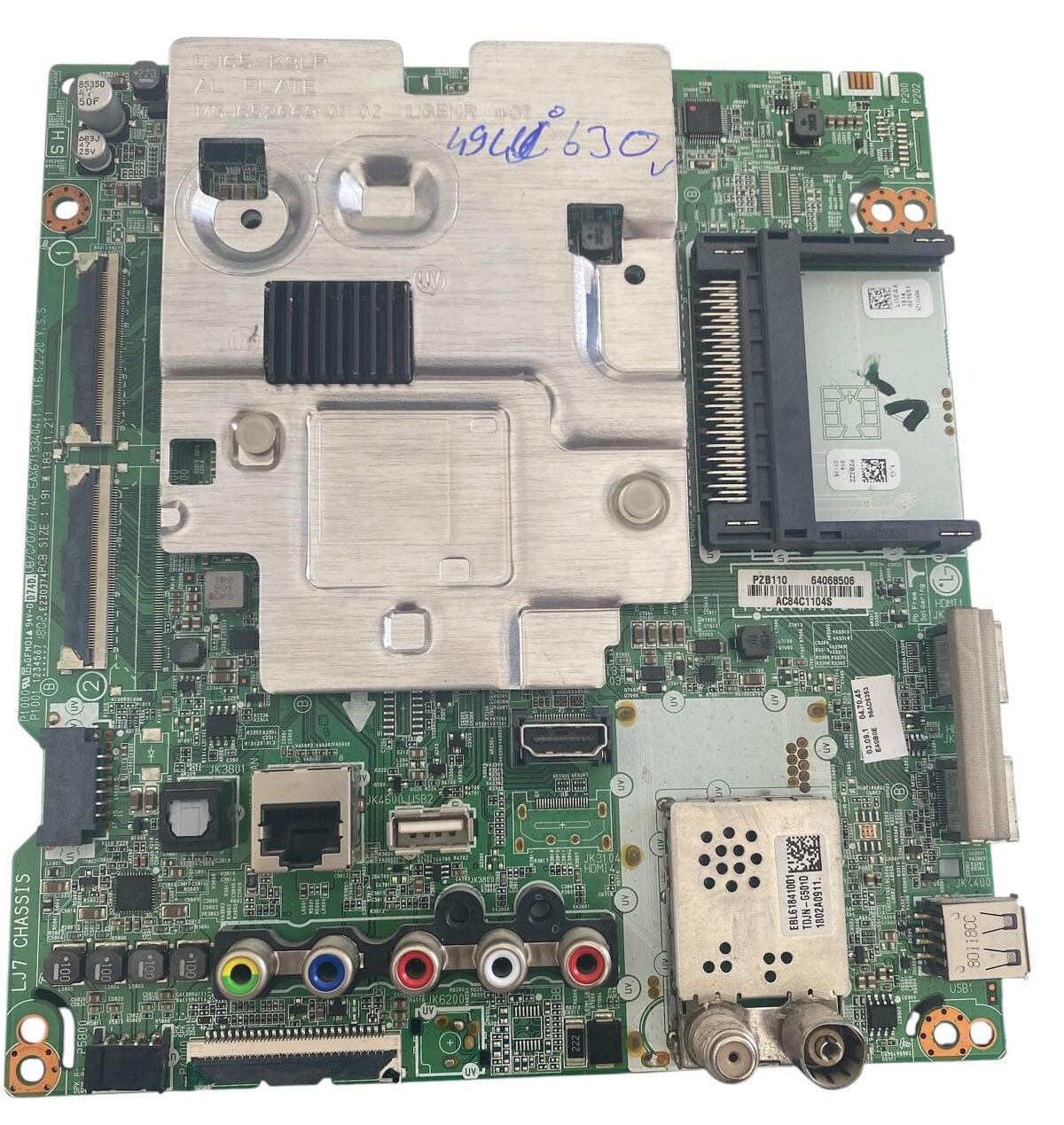 LG 49UJ630V TV Anakart (Mainboard) - EAX67133404(1.0) EBL61841001 LJ7 CHASSIS Orijinal